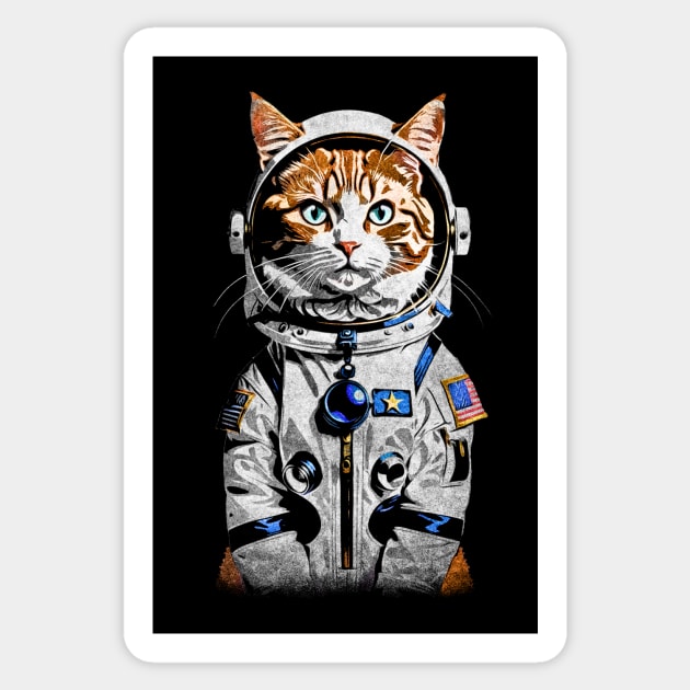 Astronaut cat Sticker by ArtinDrop